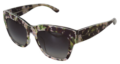 Dolce &amp; Gabbana Elegant Black Multicolor Gradient Sunglasses