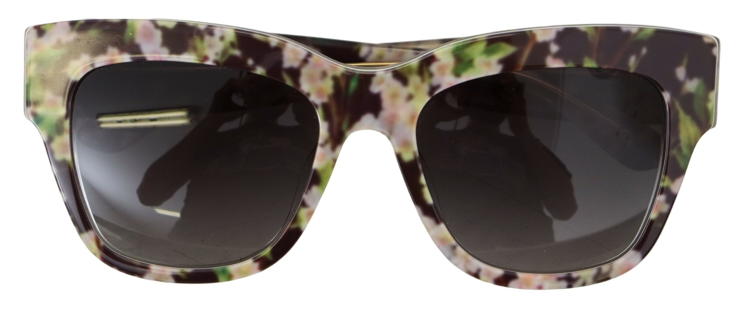 Dolce &amp; Gabbana Elegant Black Multicolor Gradient Sunglasses