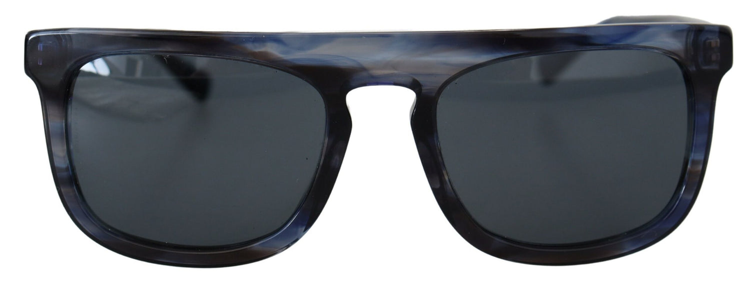 Dolce &amp; Gabbana Elegant Blue Acetate Sunglasses for Women