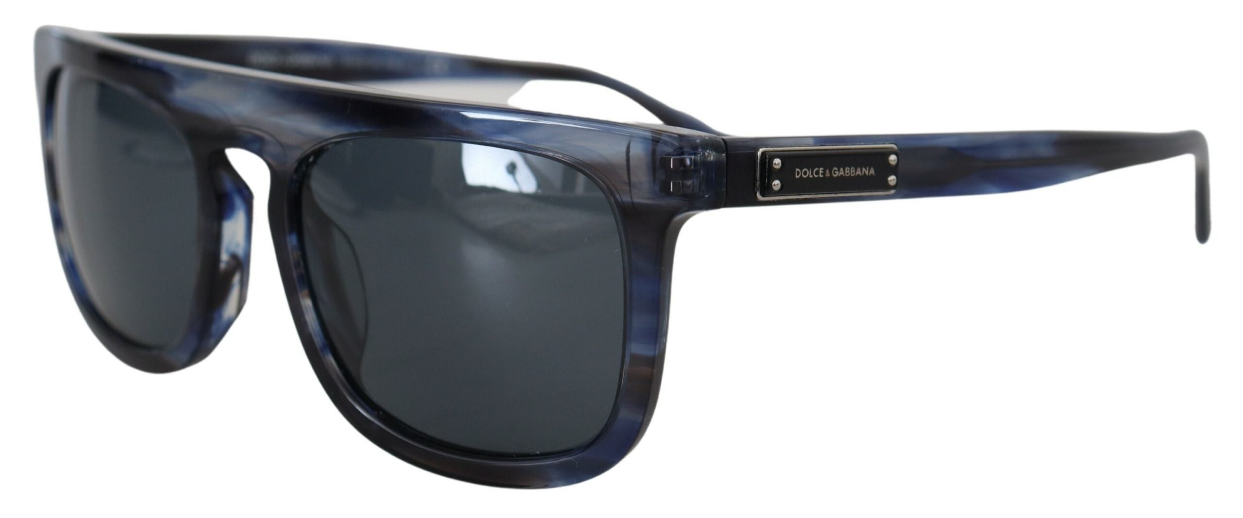 Dolce &amp; Gabbana Elegant Blue Acetate Sunglasses for Women