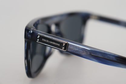 Dolce &amp; Gabbana Elegant Blue Acetate Sunglasses for Women