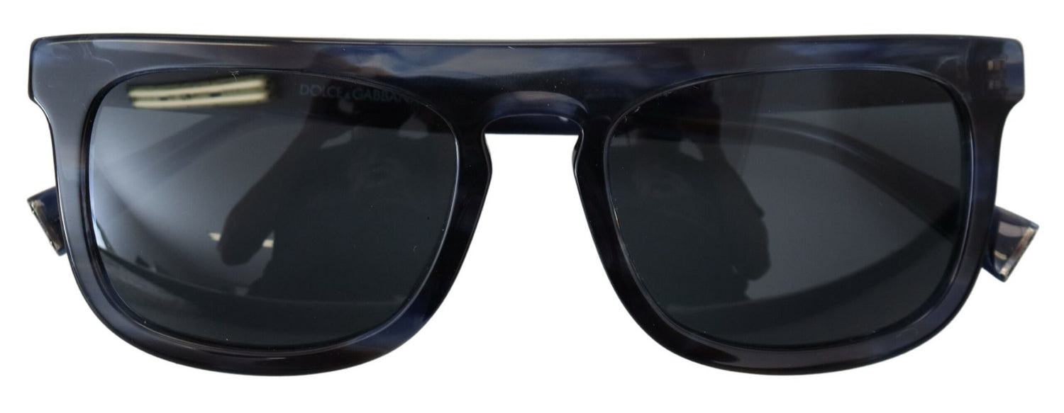 Dolce &amp; Gabbana Elegant Blue Acetate Sunglasses for Women