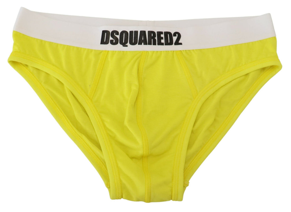 Dsquared² Chic Yellow Modal Stretch Men&