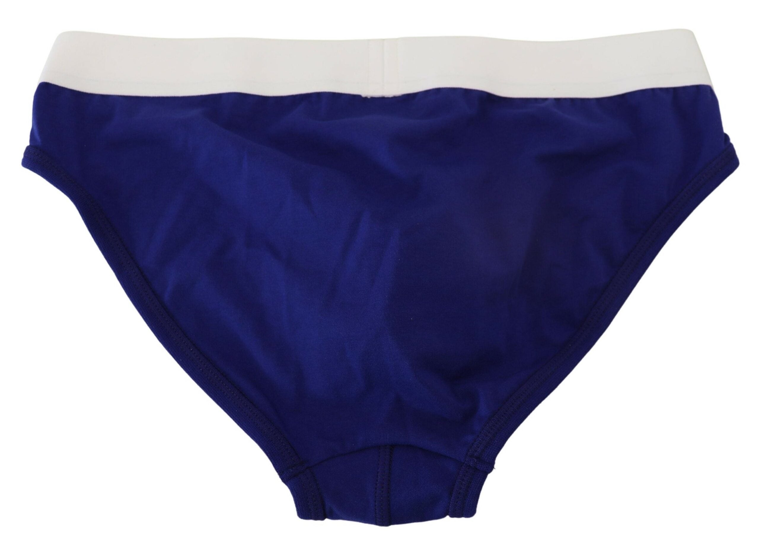 Dsquared² Chic Blue &amp; White Cotton Blend Briefs