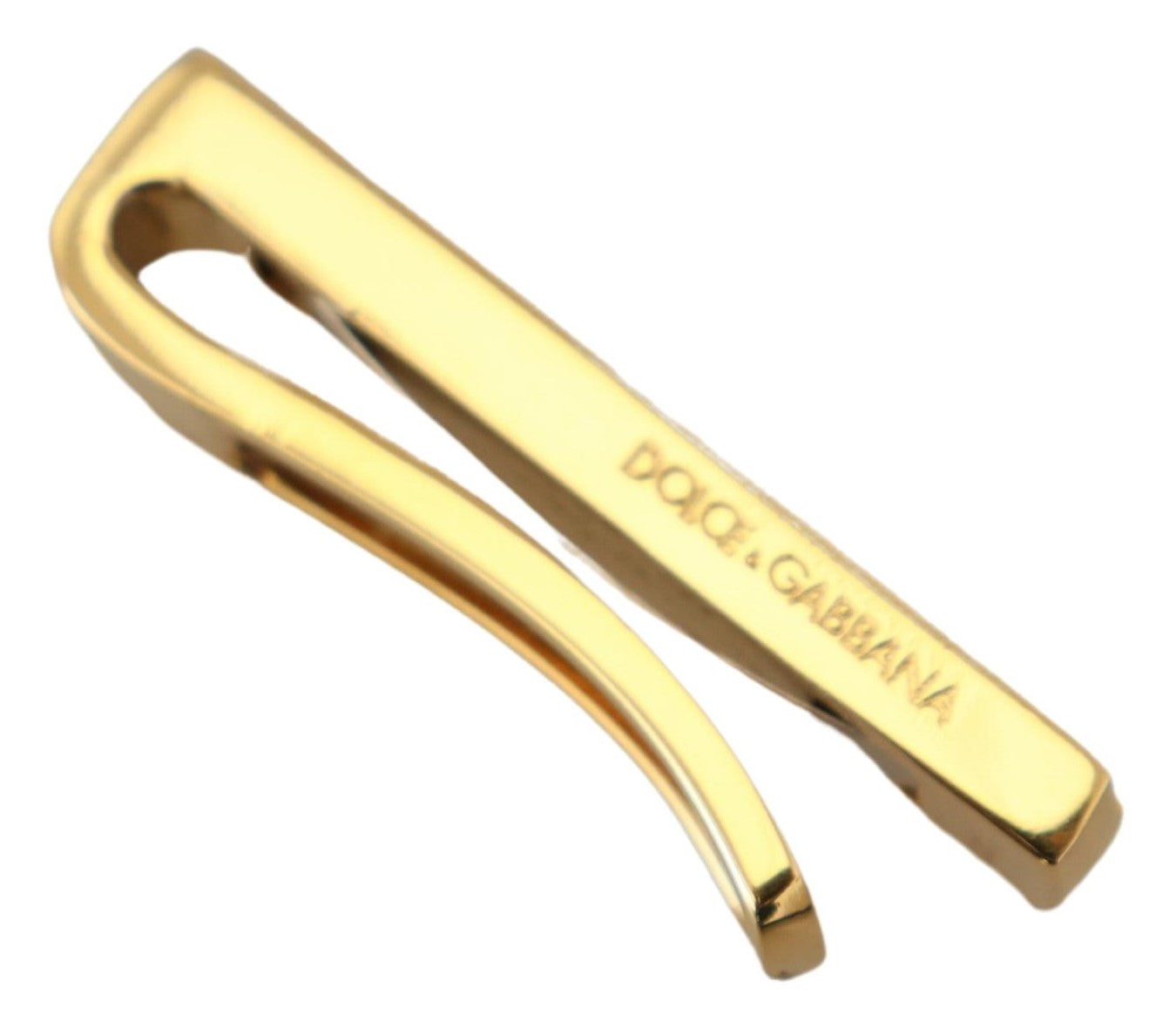 Dolce &amp; Gabbana Elegant Gold Brass Tie Clip for Men