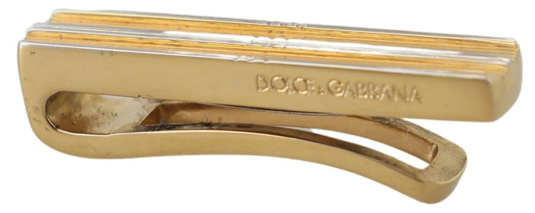 Dolce &amp; Gabbana Elegant Gold Brass Tie Clip for Men