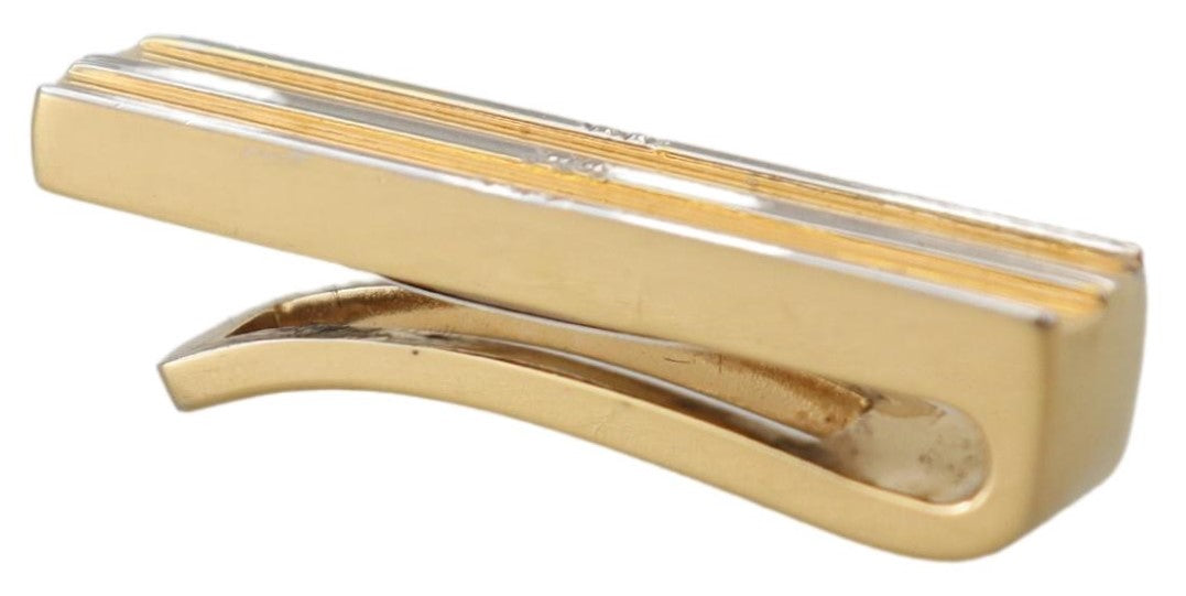 Dolce &amp; Gabbana Elegant Gold Brass Tie Clip for Men