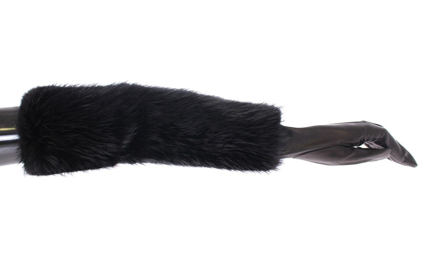 Dolce &amp; Gabbana Elegant Elbow-Length Beaver Fur Gloves