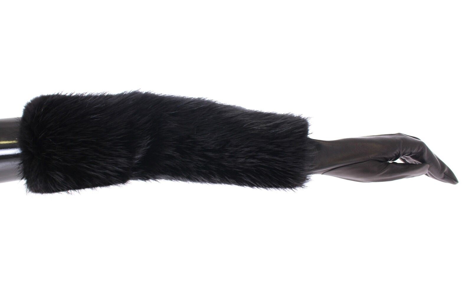 Dolce &amp; Gabbana Elegant Elbow-Length Beaver Fur Gloves