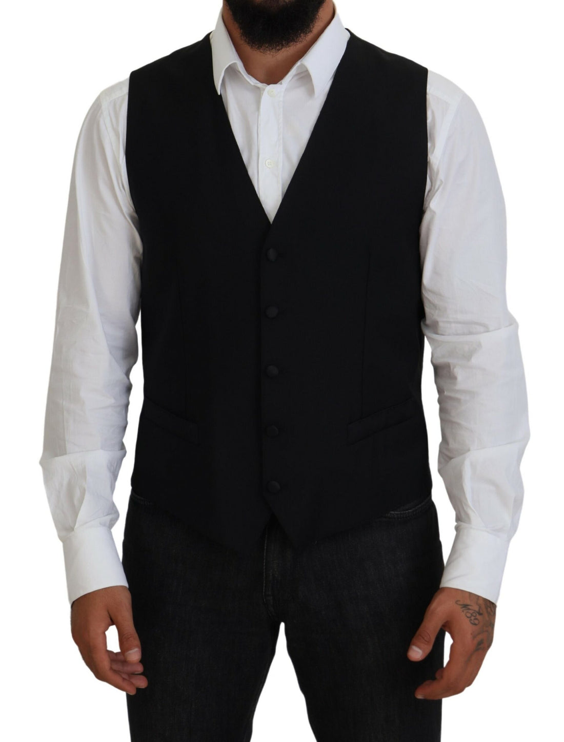 Dolce &amp; Gabbana Elegant Single Breasted Formal Vest