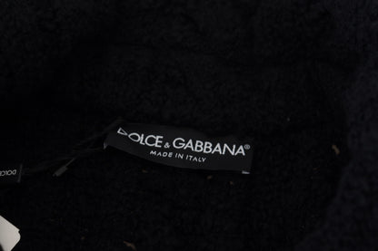 Dolce &amp; Gabbana Elegant Black Wool-Cashmere Cardigan Sweater