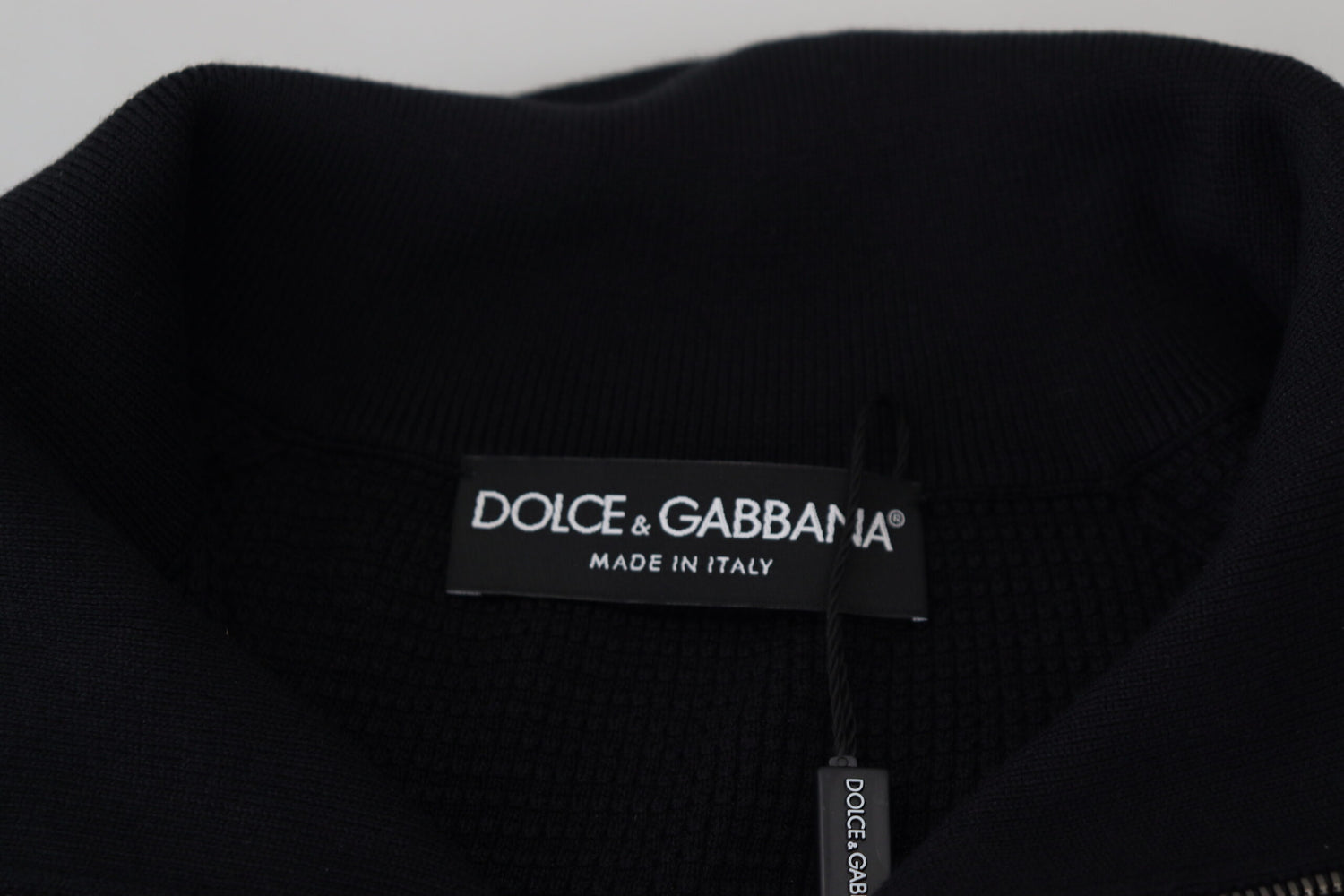 Dolce &amp; Gabbana Elegant Silk Blend Black Pullover Sweater