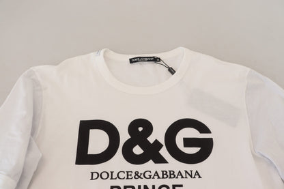 Dolce &amp; Gabbana Elegant White Cotton Pullover Sweater