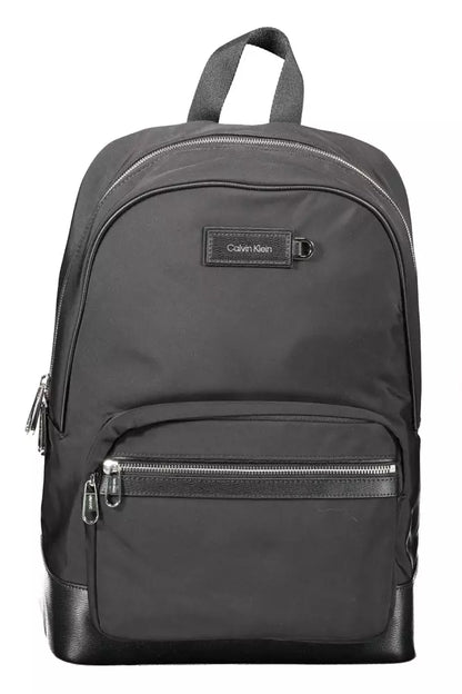 Calvin Klein Black Polyester Men Backpack