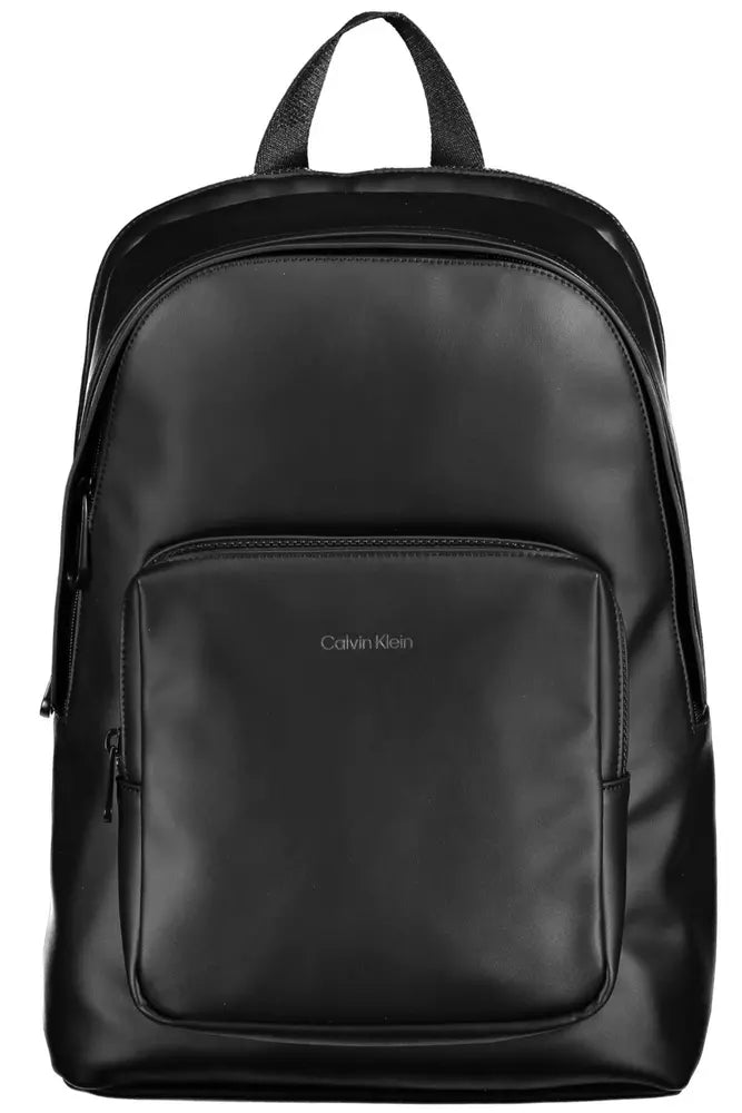 Calvin Klein Black Polyester Men Backpack