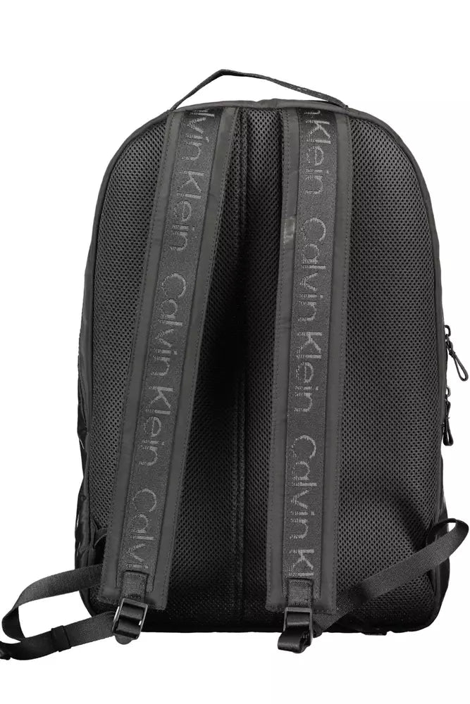 Calvin Klein Black Polyester Men Backpack