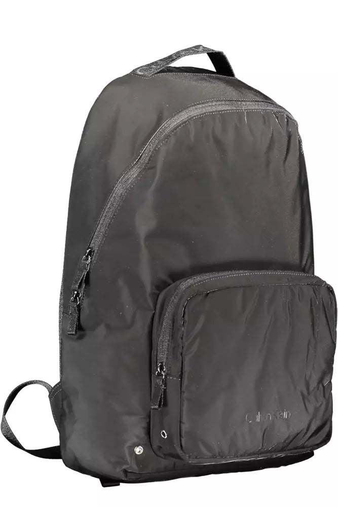 Calvin Klein Black Polyester Men Backpack