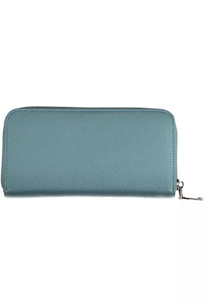 BYBLOS Chic Blue Polyethylene Wallet with Coin Purse