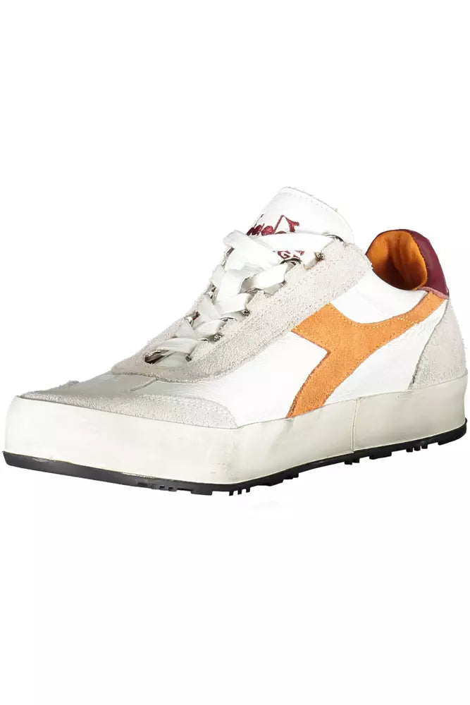 Diadora White Leather Men Sneaker