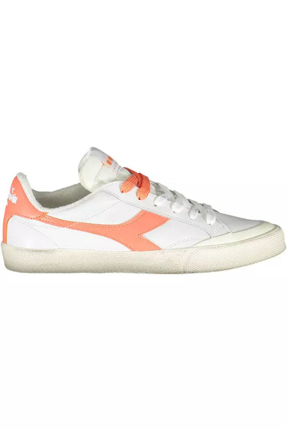 Diadora White Leather Women Sneaker