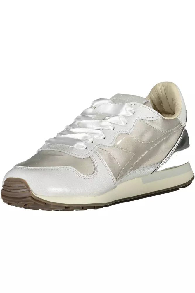 Diadora Gray Leather Women Sneaker