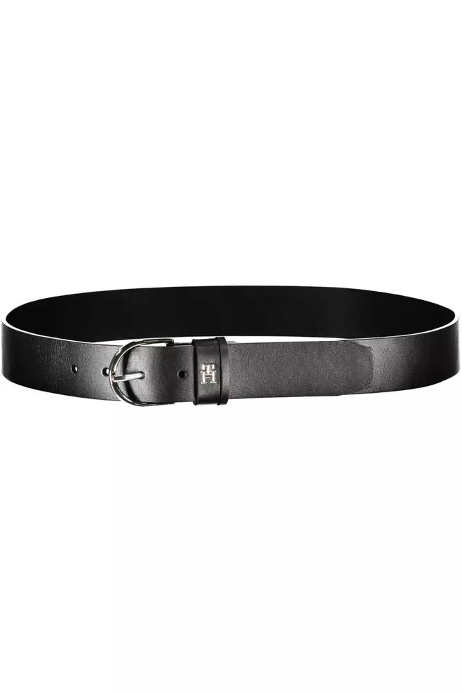 Tommy Hilfiger Black Leather Women Belt