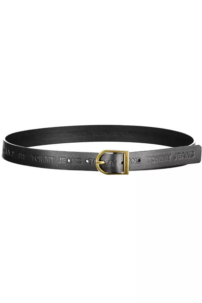 Tommy Hilfiger Black Leather Women Belt