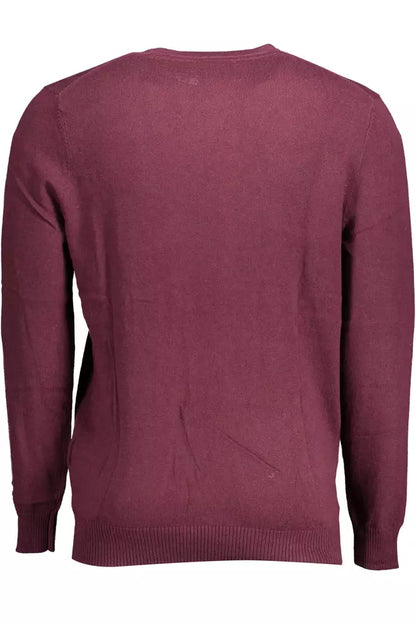 Lyle &amp; Scott Elegant Purple Cotton-Wool Blend Sweater