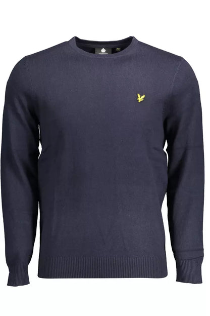 Lyle &amp; Scott Blue Cotton Men Sweater