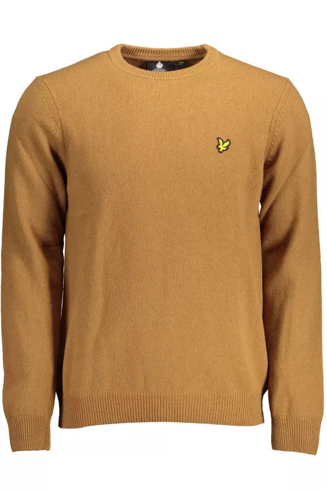 Lyle &amp; Scott Classic Wool Blend Brown Sweater