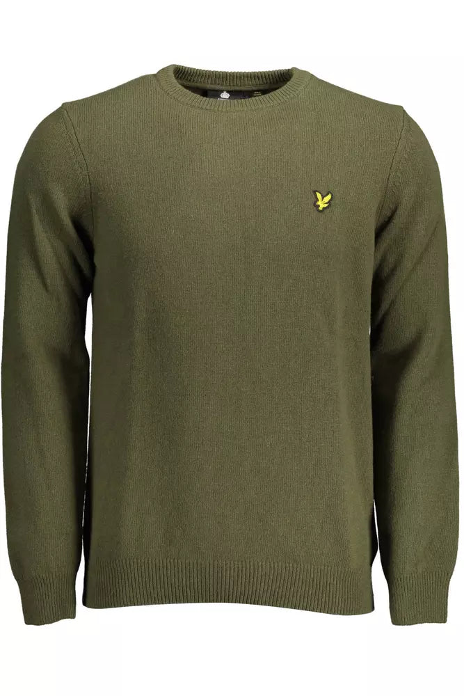 Lyle &amp; Scott Elegant Green Wool Blend Sweater