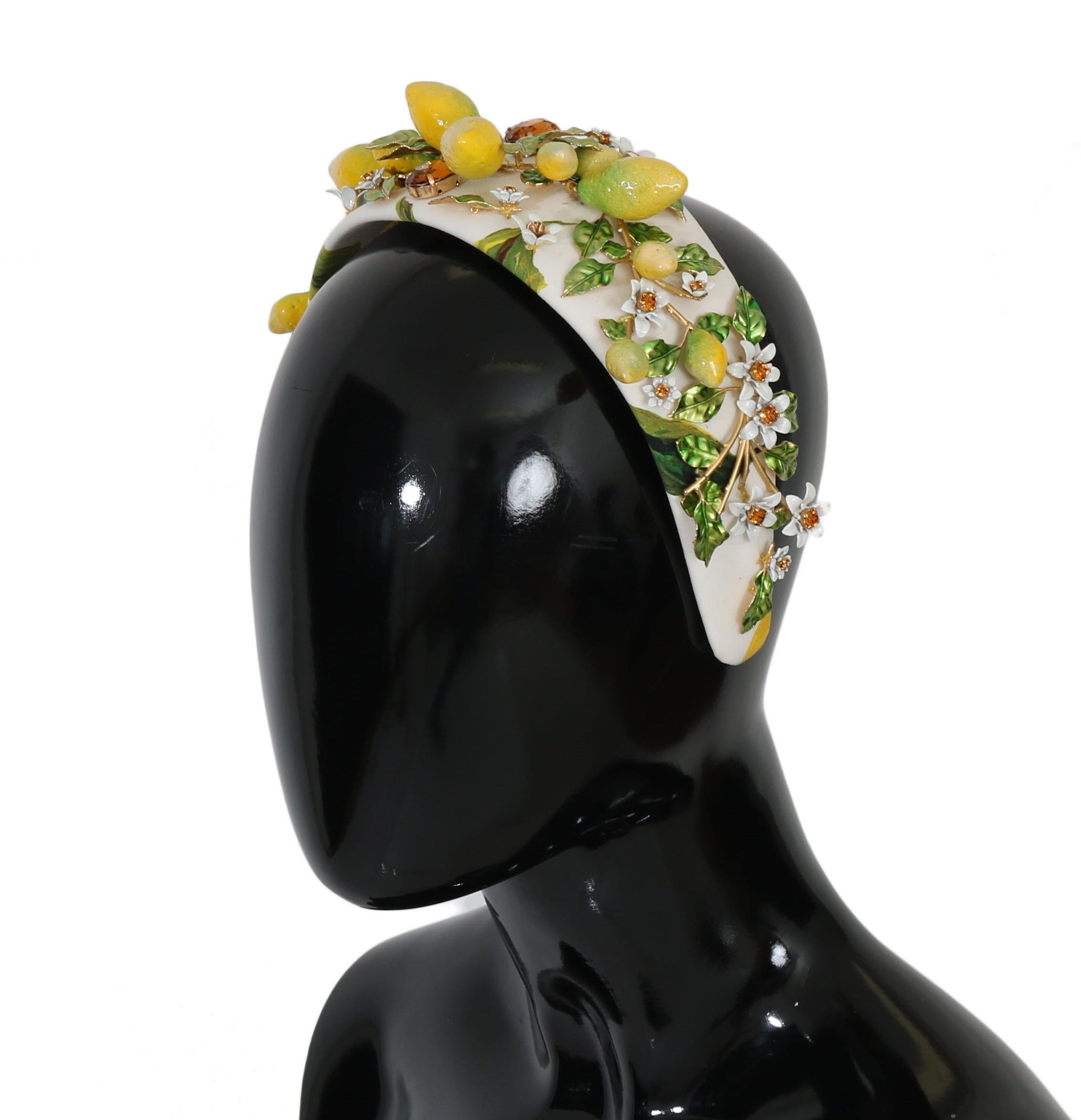 Dolce &amp; Gabbana Sicilian Lemon Crystal Diadem Tiara