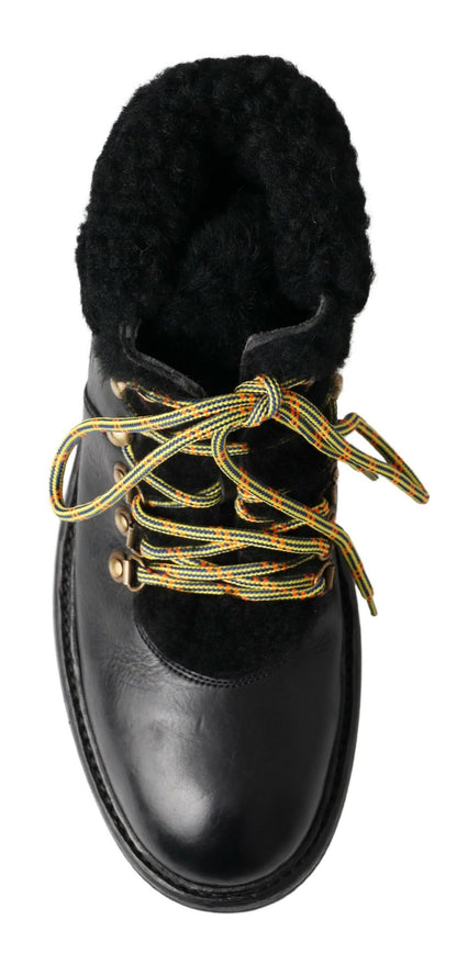 Dolce &amp; Gabbana Elegant Shearling Style Men&