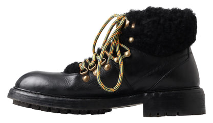 Dolce &amp; Gabbana Elegant Shearling Style Men&