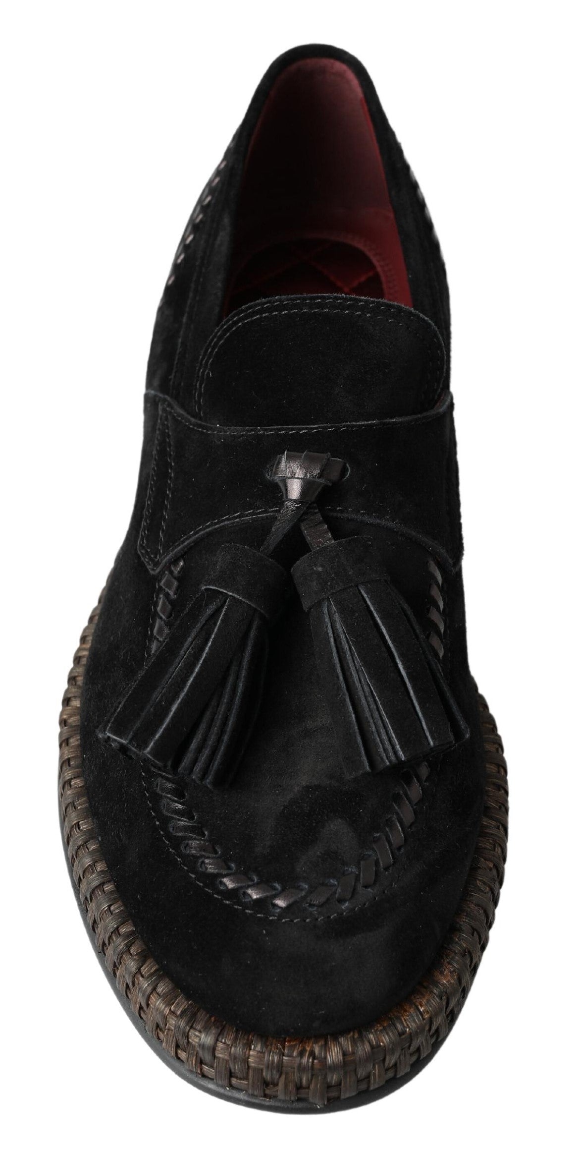 Dolce &amp; Gabbana Chic Black Suede Espadrille Sneakers