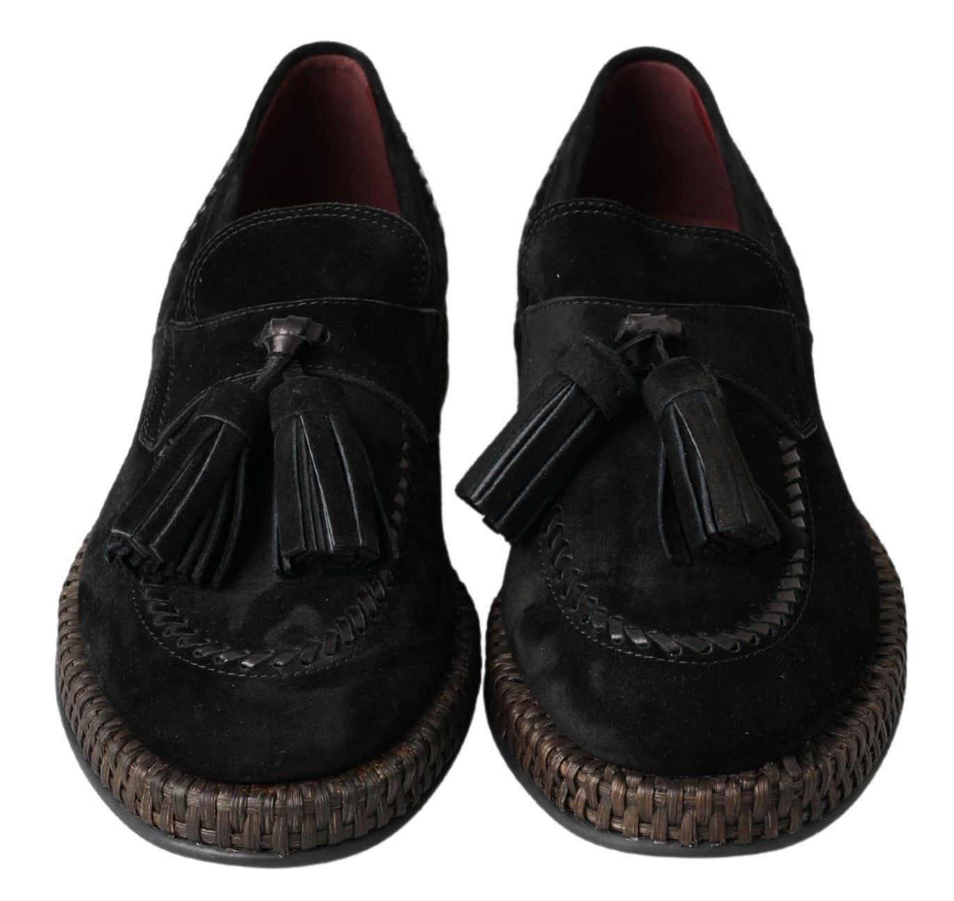 Dolce &amp; Gabbana Chic Black Suede Espadrille Sneakers