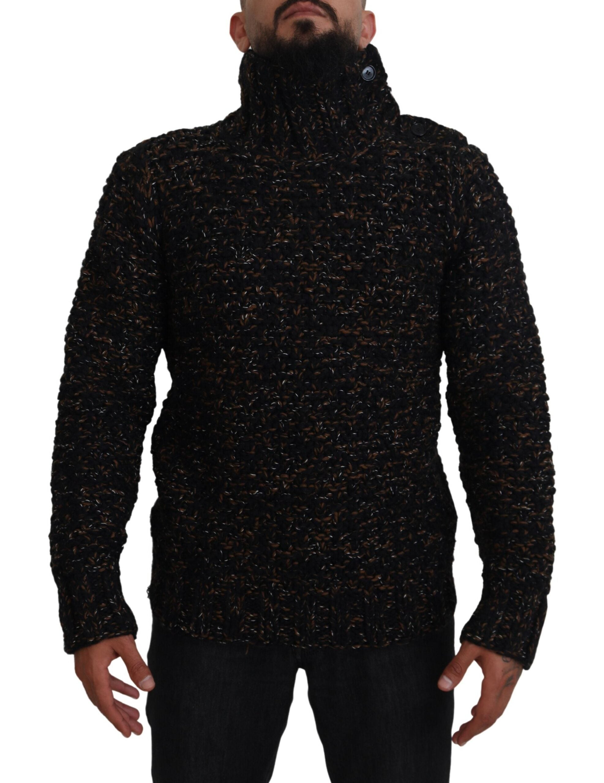 Dolce &amp; Gabbana Elegant Turtleneck Sweater in Luxurious Wool Blend