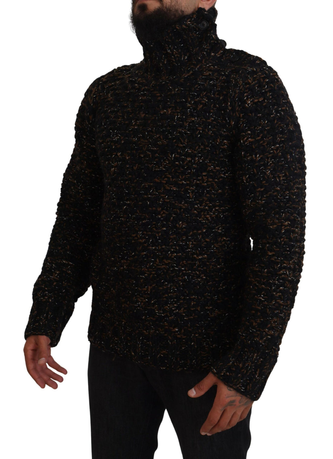 Dolce &amp; Gabbana Elegant Turtleneck Sweater in Luxurious Wool Blend