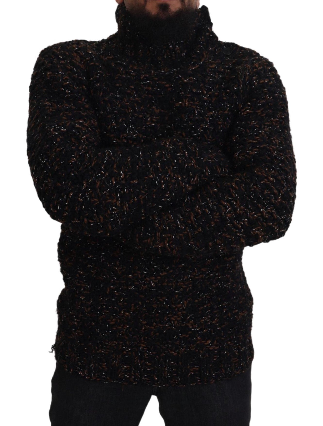 Dolce &amp; Gabbana Elegant Turtleneck Sweater in Luxurious Wool Blend