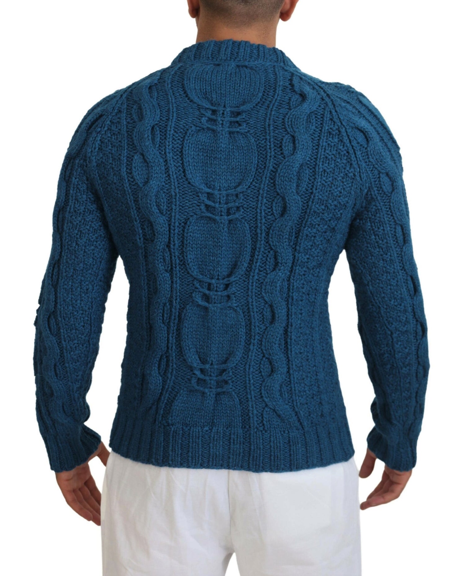 Dolce &amp; Gabbana Elegant Blue Crewneck Sweater