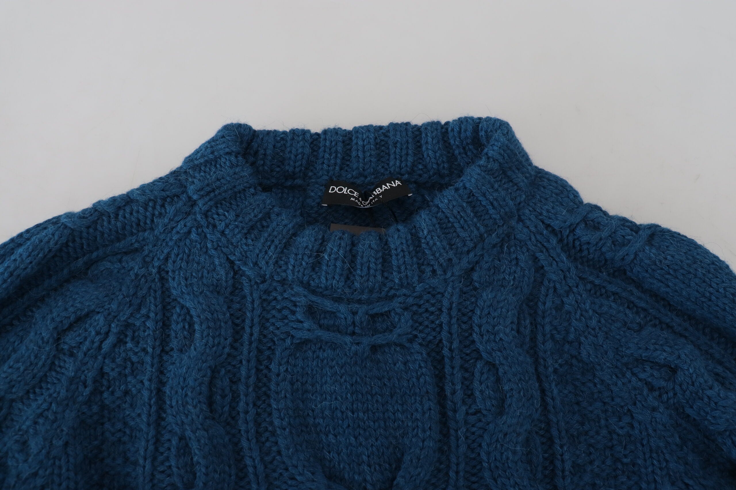 Dolce &amp; Gabbana Elegant Blue Crewneck Sweater