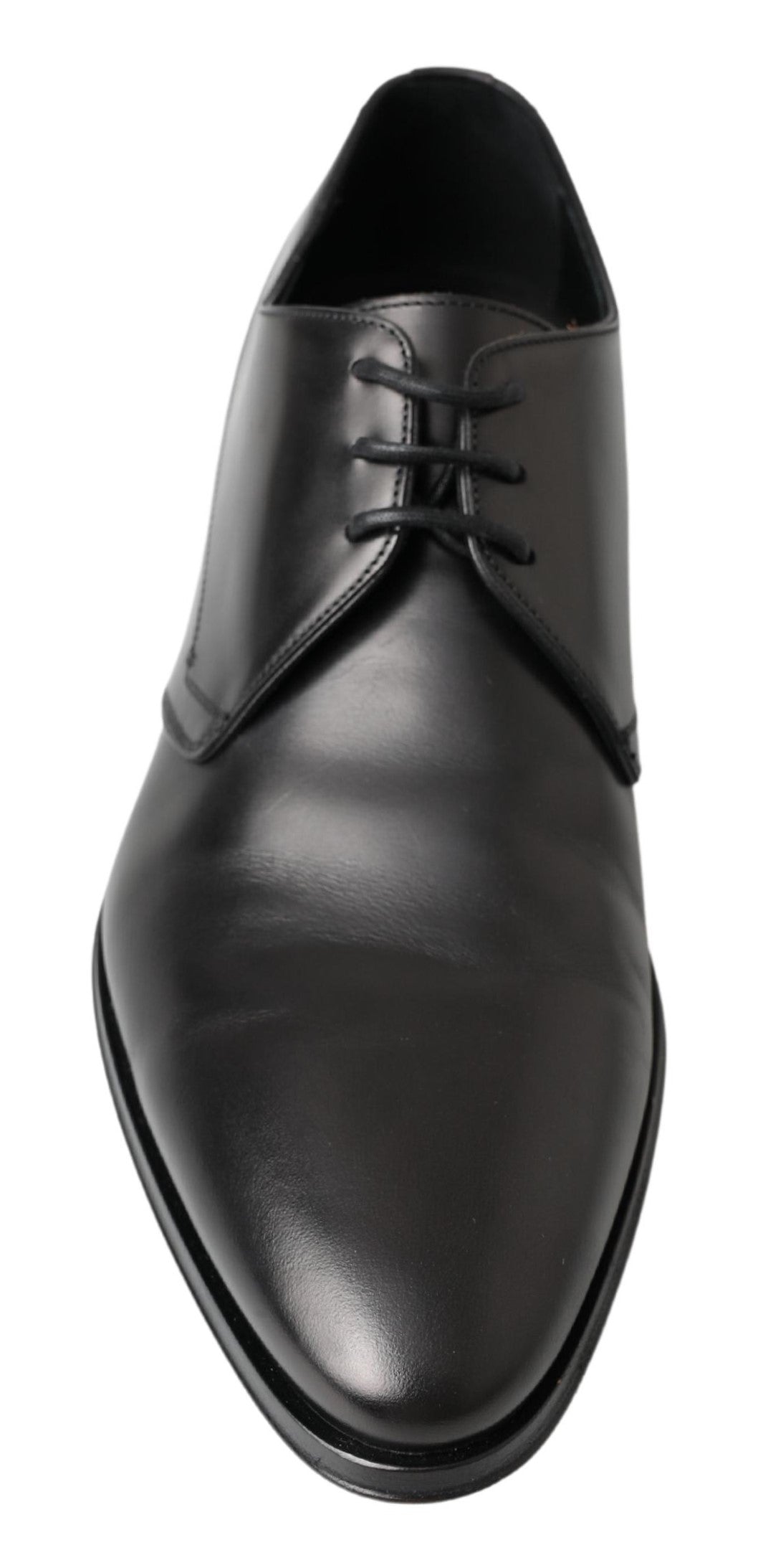 Dolce &amp; Gabbana Classic Black Leather Derby Shoes