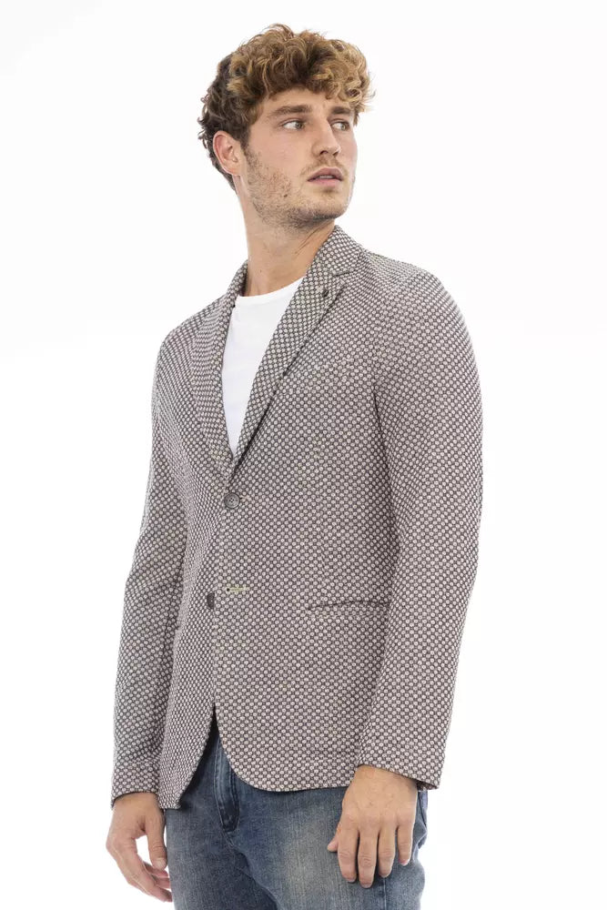 Distretto12 Beige Cotton Men Blazer