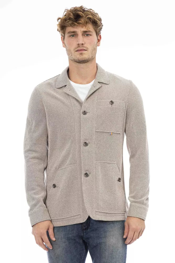 Distretto12 Beige Cotton Men Blazer