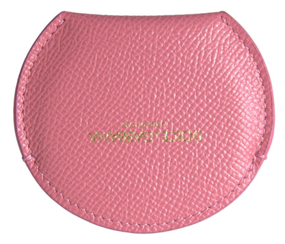 Dolce &amp; Gabbana Elegant Pink Leather Mirror Holder