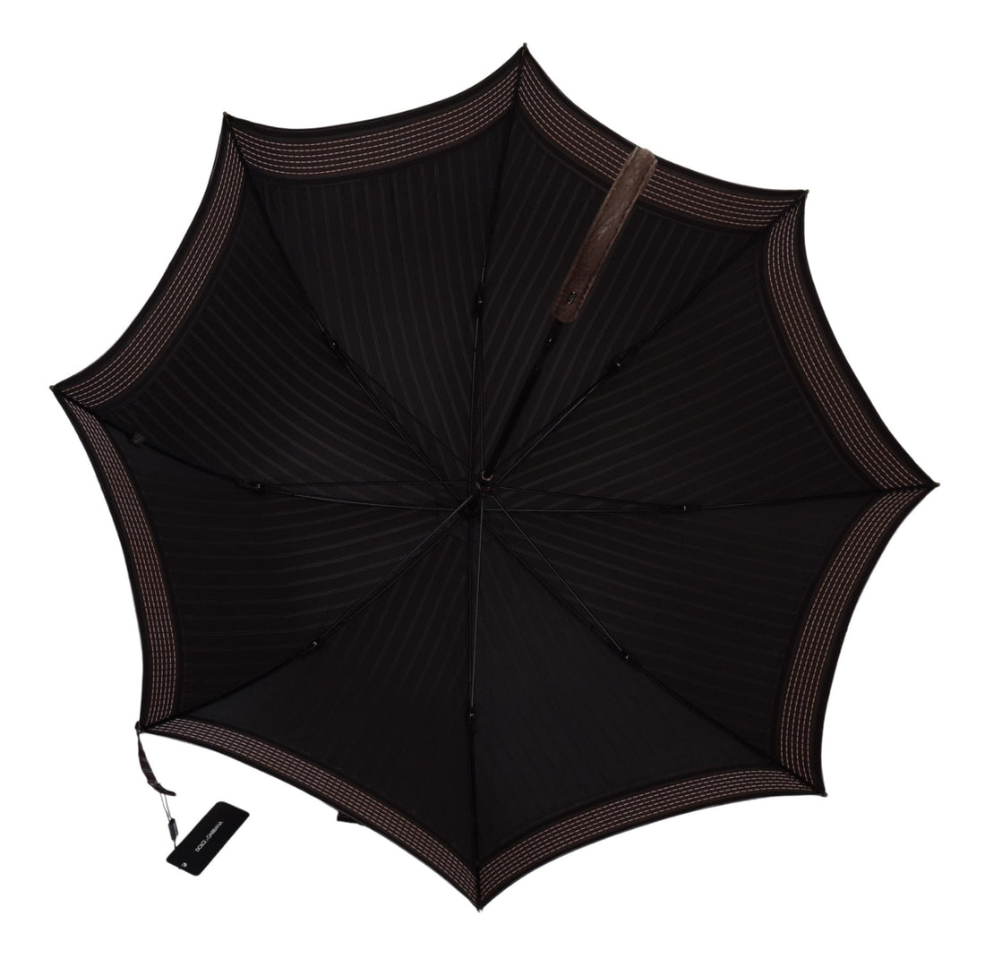 Dolce &amp; Gabbana Elegant Striped Classic Umbrella