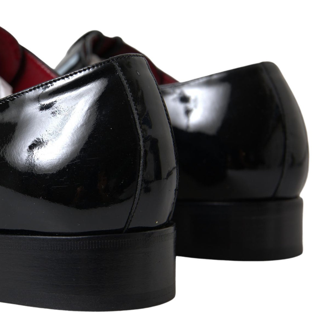 Dolce &amp; Gabbana Elegant Black Patent Leather Formal Men&