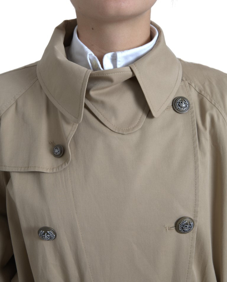 Dolce &amp; Gabbana Elegant Double Breasted Trench Coat