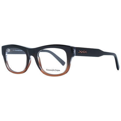 Ermenegildo Zegna Brown Men Optical Frames