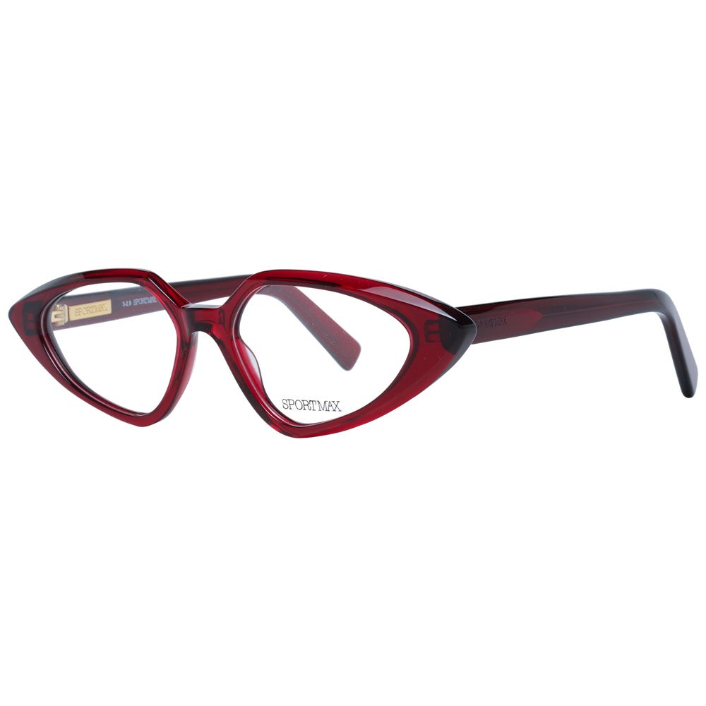 Sportmax Burgundy Women Optical Frames